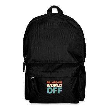 Billard Billard On World Off - Rucksack - Schwarz - Vorne