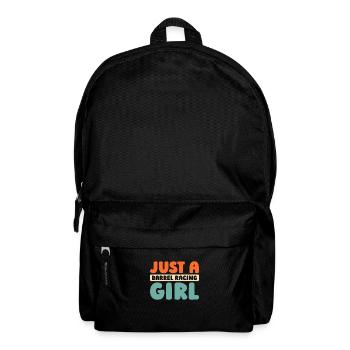 Fassrennen Westernreiten Barrel Racing - Rucksack - Schwarz - Vorne