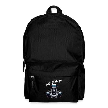 No Limit Workout Bodybuilding Skull with Dumbbell - Backpack - black - Front