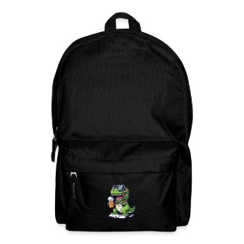 Dinosaur T-Rex Après Ski Beer Comic - Backpack - black - Front