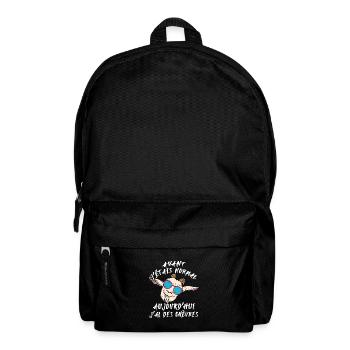 Avant j'étais normal, aujourd'hui j'ai des chèvres - Sac à dos - noir - Devant