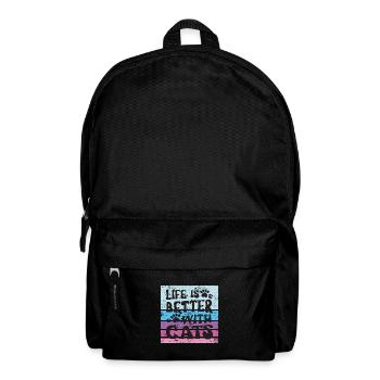 MIEUX VIVRE AVEC LES CHATS PUSSY MIEZ DICTONS MOTIFS - Sac à dos - noir - Devant