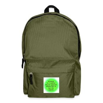 Sometimes you have to speak out - Backpack - olive green - Front