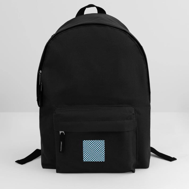 Polka dot blue background dot pattern blue white Backpack