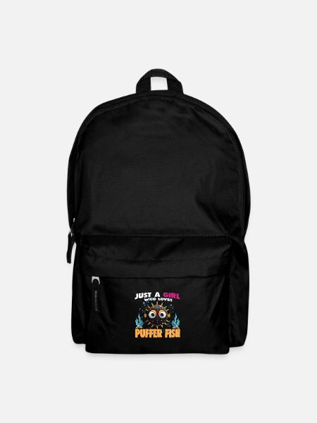 Just a Girl who Loves PUFFER FISH - Backpack - black
