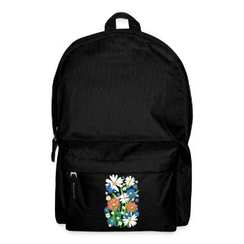 24 Flowers Butterflies Summer Meadow - Backpack - black - Front