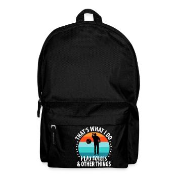 Boule Petanque Boccia Boules - Backpack - black - Front