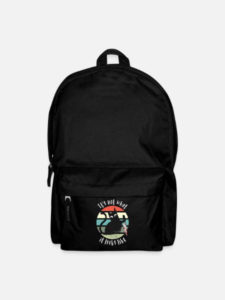It's not what it looks like, Cat with knife - Backpack - black