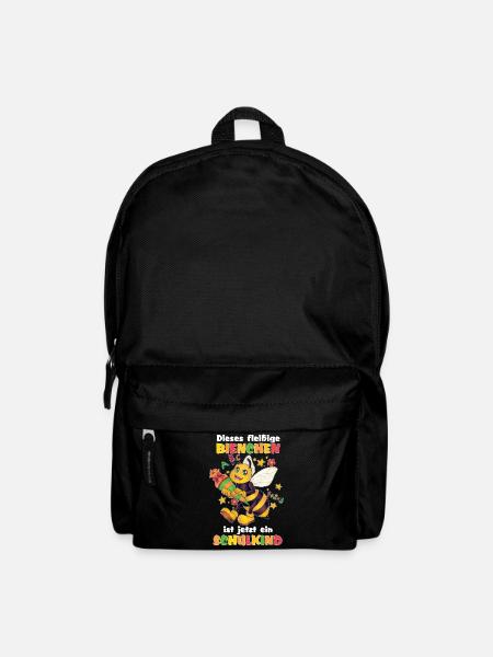 Biene fleißig Schule Zuckertüte Bienchen Kind - Rucksack - Schwarz