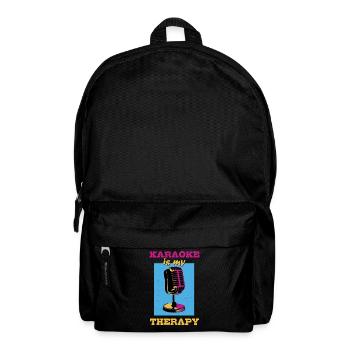 Karaoke is my therapy - Backpack - black - Front