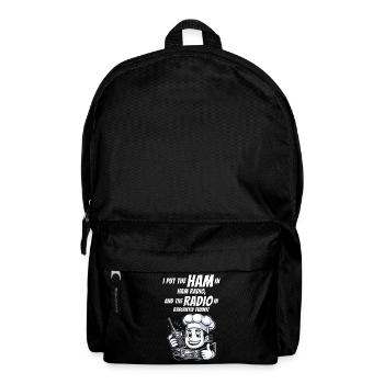 Radiantly Funny Amateur Ham Radio Operator Chef - Backpack - black - Front