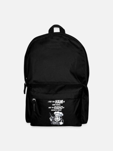 Chef d’opérateur radio amateur amateur radieusement drôle - Sac à dos - noir