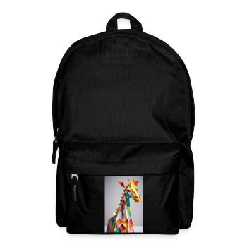 Giraffe - Rucksack - Schwarz - Vorne