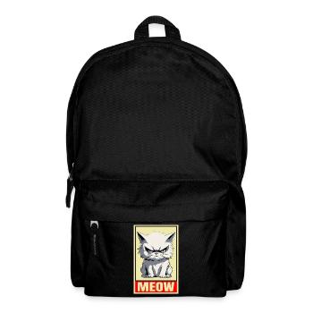 Cat Meow Grumpy Grumpy Grumpy Funny - Backpack - black - Front