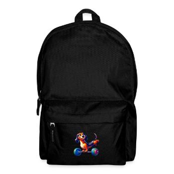 Dackel Handstand Barbell Fitness Training - Rucksack - Schwarz - Vorne
