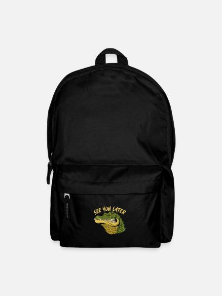 Sehe Dich später mit Alligator - Rucksack - Schwarz