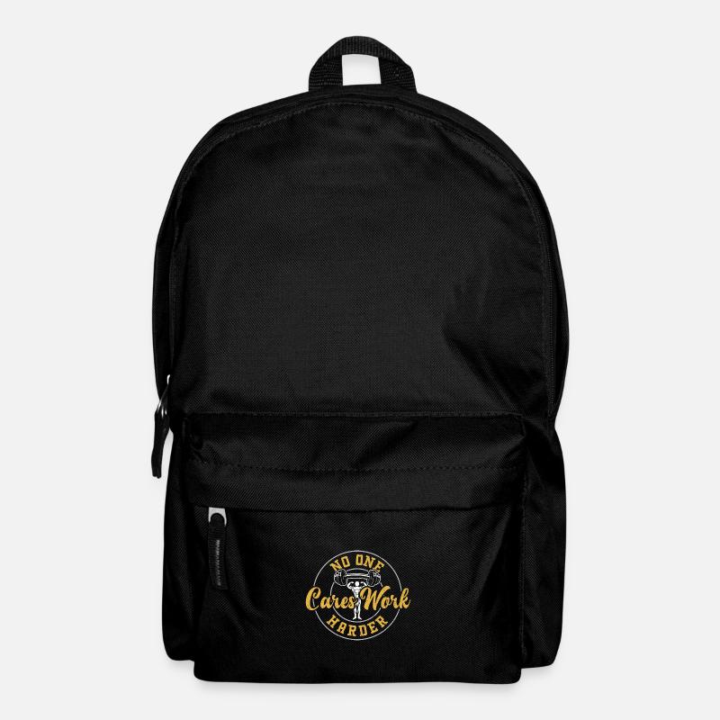 No One Cares Work Harder - Gym - Backpack - black