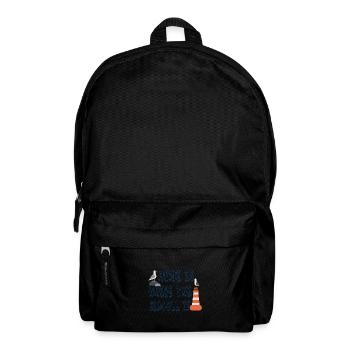 Zuhause ist, wo die Möwe ist - Rucksack - Schwarz - Vorne