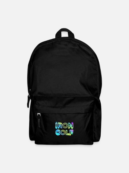 EISEN GOLF 80s 90s NEON GOLFER RETRO SPRUCH MOTIVE - Rucksack - Schwarz