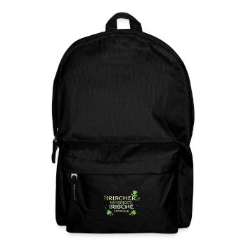 Irischer Whiskey, irische Courage - Rucksack - Schwarz - Vorne
