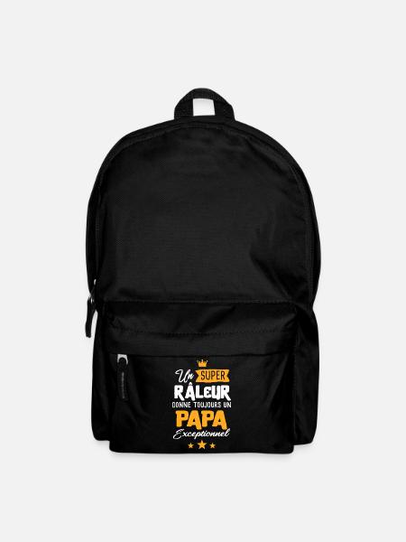 Râleur fête des pères homme râler papa - Sac à dos - noir