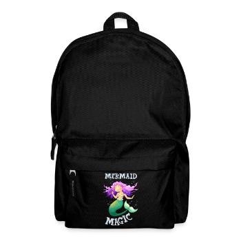Cute Mermaid girl design - Backpack - black - Front