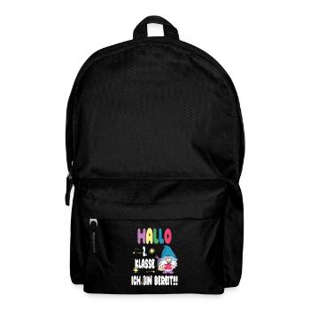 süßes T-Shirt für Zweitklässler - Rucksack - Schwarz - Vorne