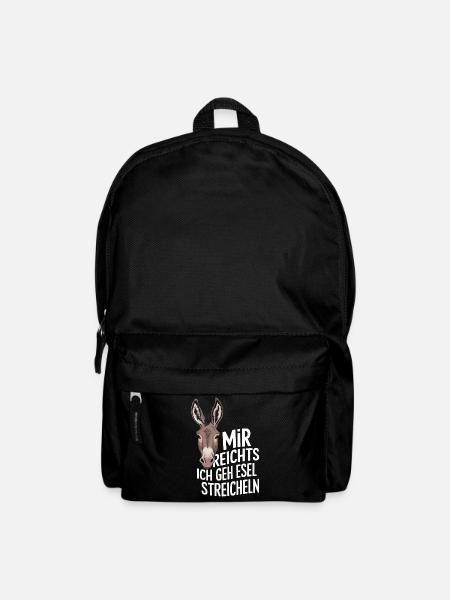 Esel Eselchen Maultier Muli - Rucksack - Schwarz