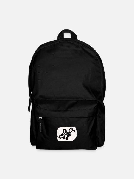 lustiger Schmetterling - Naturschutz Umwelt Klima - Rucksack - Schwarz