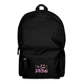 J’adore plonger - Sac à dos - noir - Devant