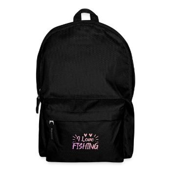 I love fishing - Backpack - black - Front