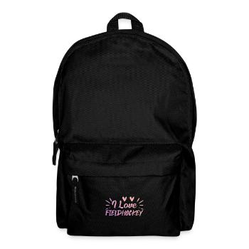 I love field hockey - Backpack - black - Front
