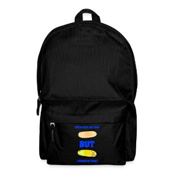 Klassisches Dressing oder Space Dressing - Rucksack - Schwarz - Vorne