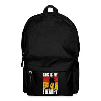 Le curling est ma thérapie Curler Bavarois curling - Sac à dos - noir - Devant