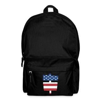 Menuisier Us Drapeau Travail du bois - Sac à dos - noir - Devant