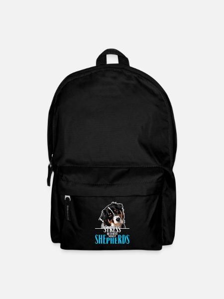 AUSTRALIAN SHEPHERD Stress mich nicht - Rucksack - Schwarz