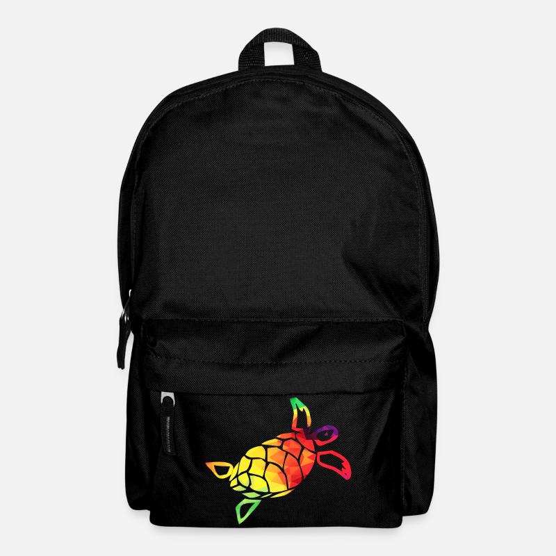 Bunte Schildkröte - Rucksack - Schwarz