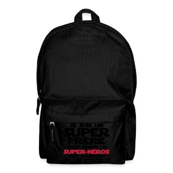 c'est comme un super-héroS(frère) - Sac à dos - noir - Devant