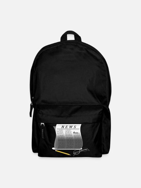 Zeitung - Rucksack - Schwarz