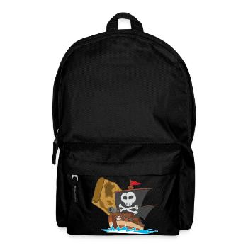 pirate ship boat pirat piratenschiff schiff skull5 - Rucksack - Schwarz - Vorne