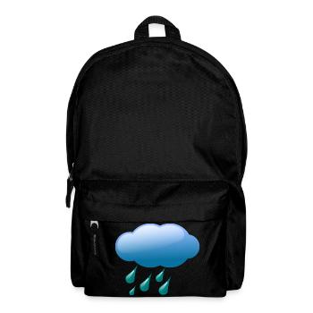 Wolken,Wetter,Regen - Rucksack - Schwarz - Vorne