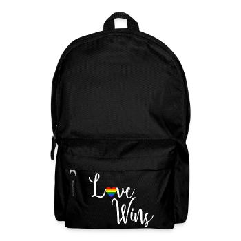 Love Wins Love Wins LGBT Gift Idea - Backpack - black - Front