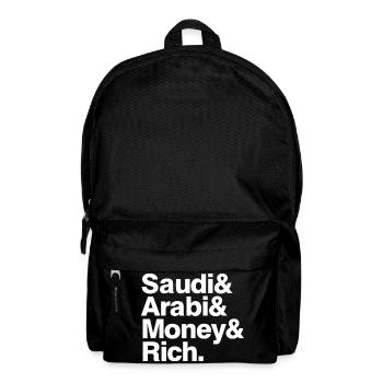 Saudi Arabi Money Rich - Rucksack - Schwarz - Vorne