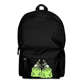 2 amis équipe couple anniversaire seul solitaire deuil - Sac à dos - noir - Devant