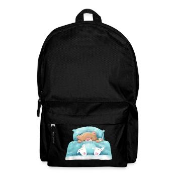Teddy Bear is sleeping - Backpack - black - Front