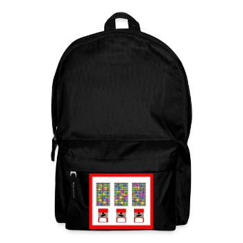 Kaugummiautomat Bubble Gum Kindheit Kaugummi - Rucksack - Schwarz - Vorne