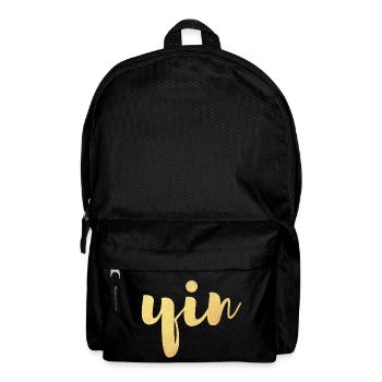 Yin (Yin et Yang) Gold Yoga Look partenaire - Sac à dos - noir - Devant