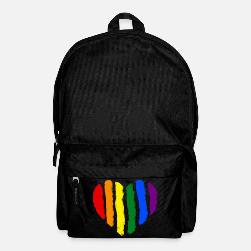 Rainbow Heart - Backpack - black