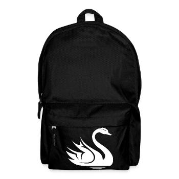 Swan Symbol Illustration Water Lake Nature Animals - Backpack - black - Front
