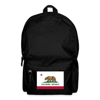 Drapeau californien - Sac à dos - noir - Devant